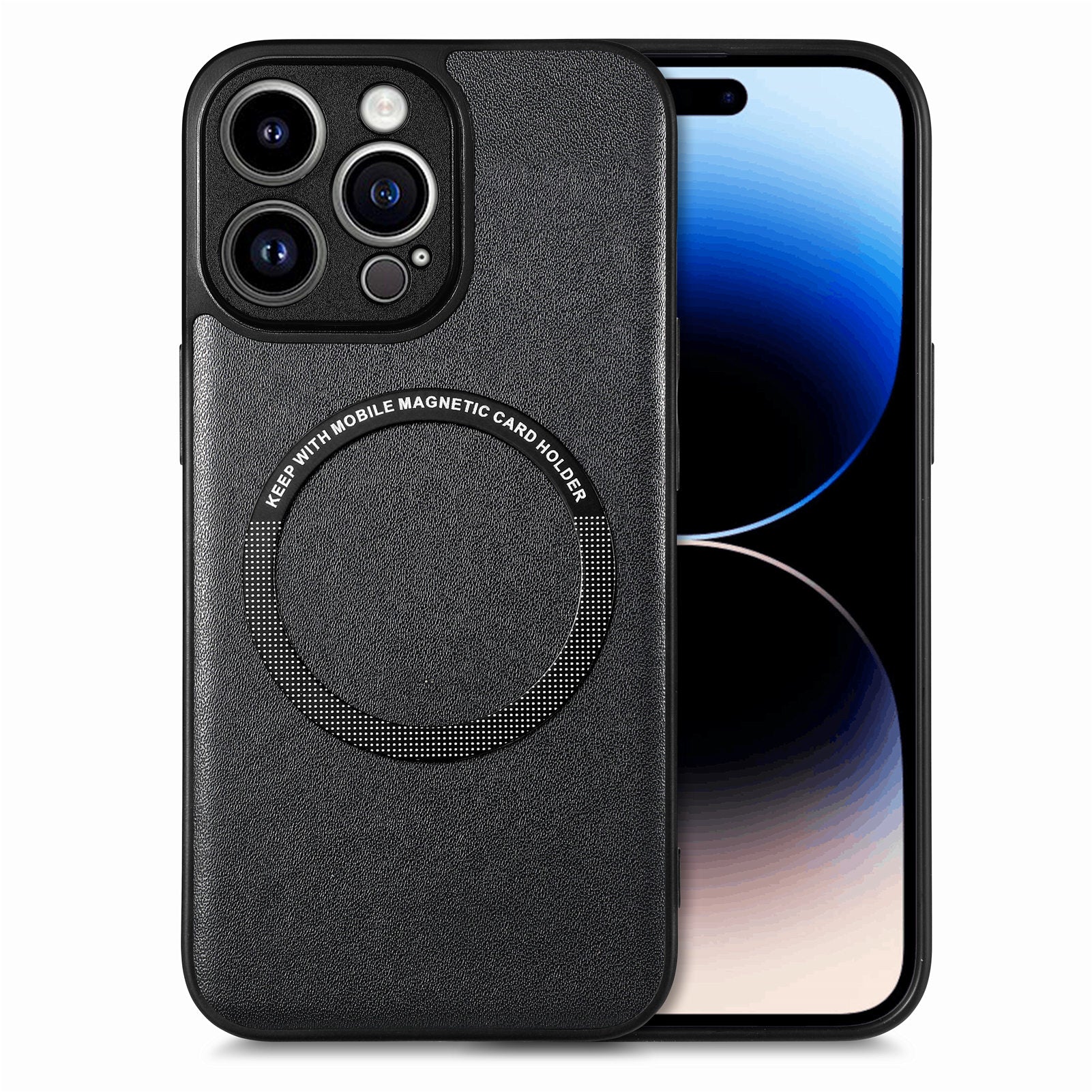 Magnetic Phone Case Compatible with MagSafe for iPhone 14 Pro PU Leather Coated PC TPU Cover Magnetic Phone Case Compatible with MagSafe for iPhone 14 Pro PU Leather Coated PC TPU Cover